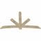 Ekena Millwork Alberta Rough Sawn Timber Gable Bracket, Douglas Fir, 84"W x 53"H x 2"D x 6"F, 15/12 Pitch GBW084X53X0206ALB00RDF - alternate 3